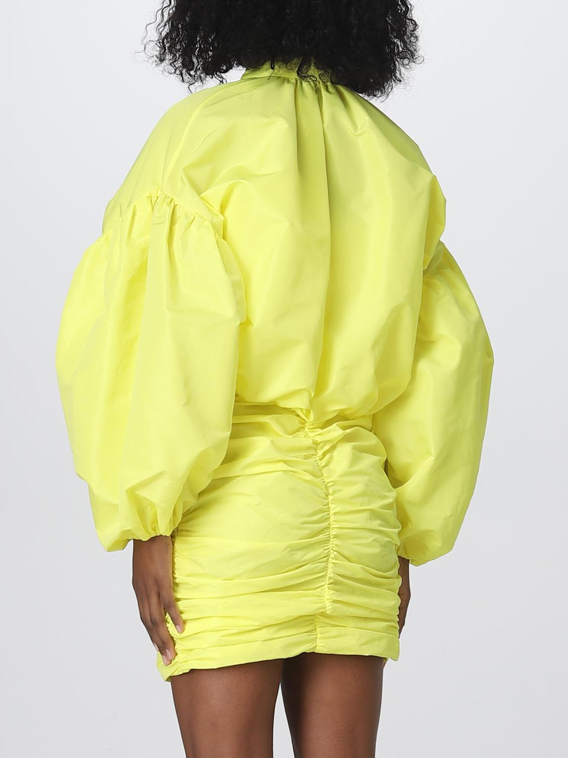 MSGM SHIRT: MSGM fabric shirt, Yellow - Img 3