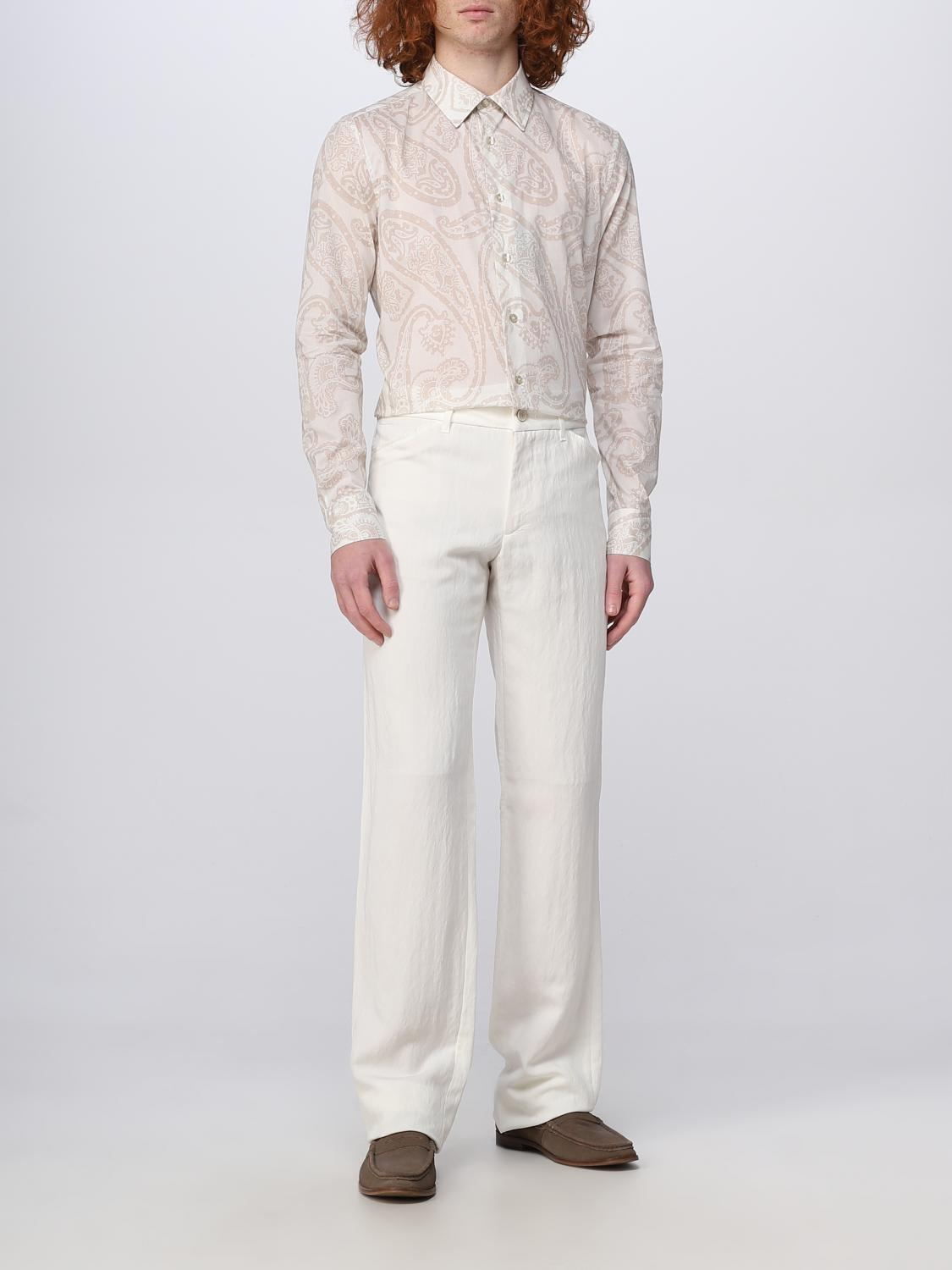 ETRO SHIRT: Etro shirt in cotton with Paisley pattern, Beige - Img 2