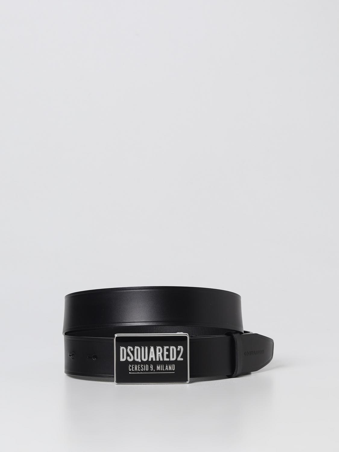 DSQUARED2 BELT: Dsquared2 leather belt, Black - Img 1