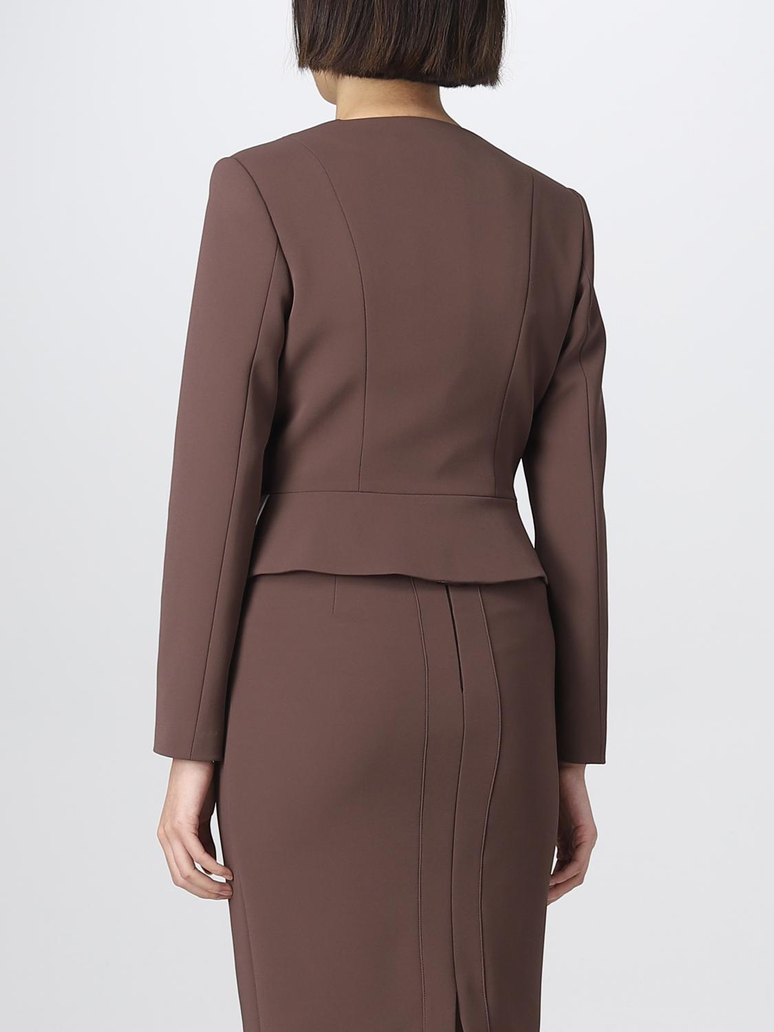ELISABETTA FRANCHI CHAQUETA: Chaqueta mujer Elisabetta Franchi, Marrón - Img 3