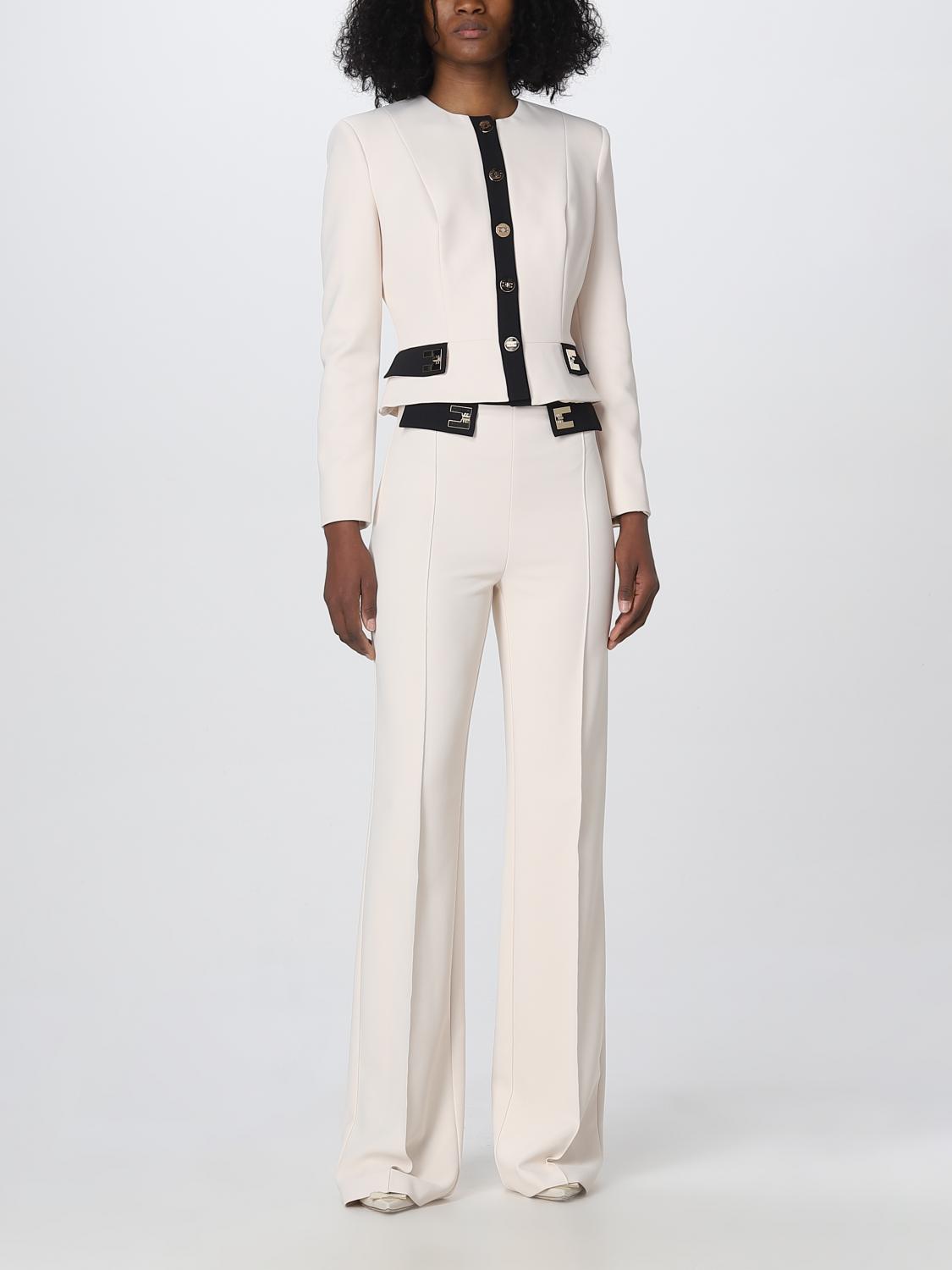 ELISABETTA FRANCHI CHAQUETA: Chaqueta mujer Elisabetta Franchi, Mantequilla - Img 2