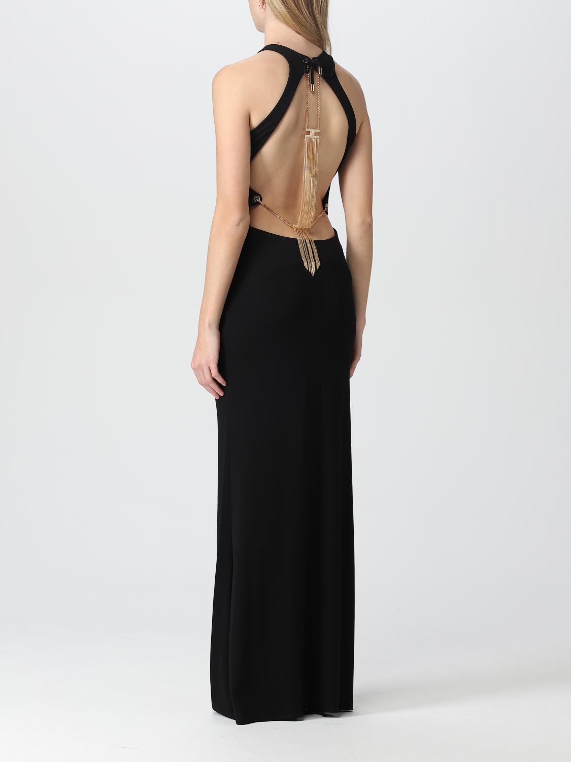 ELISABETTA FRANCHI DRESS: Elisabetta Franchi dress in jersey, Black - Img 2