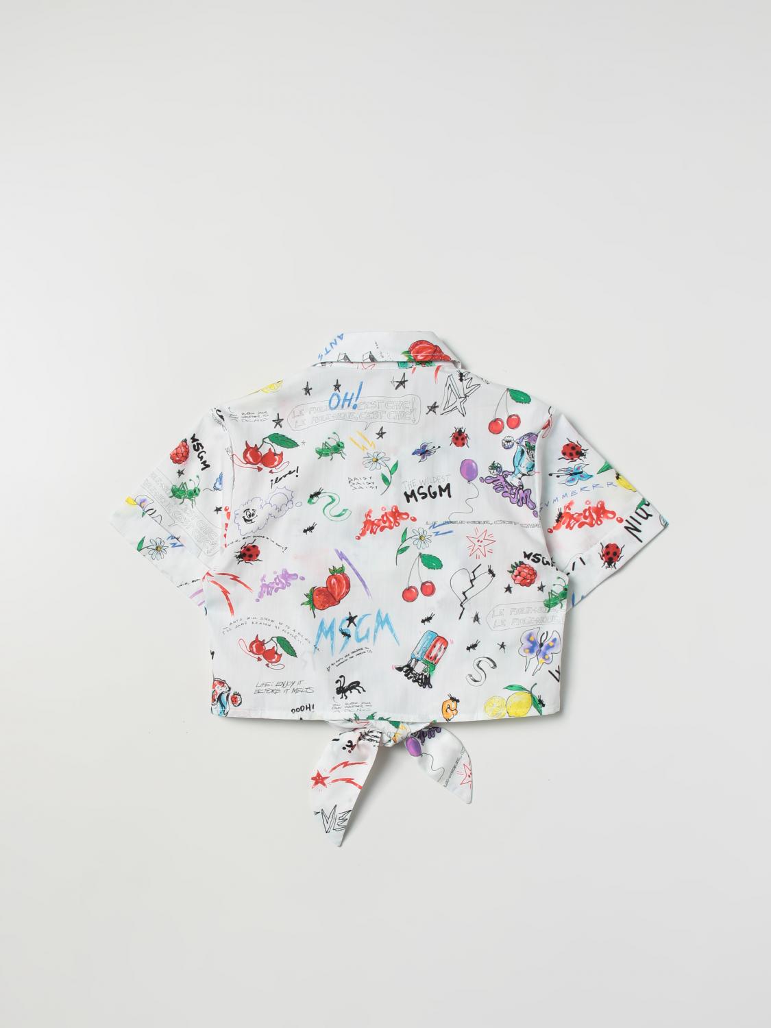 MSGM KIDS CAMISA: Camisa niños MSGM Kids, Blanco - Img 2