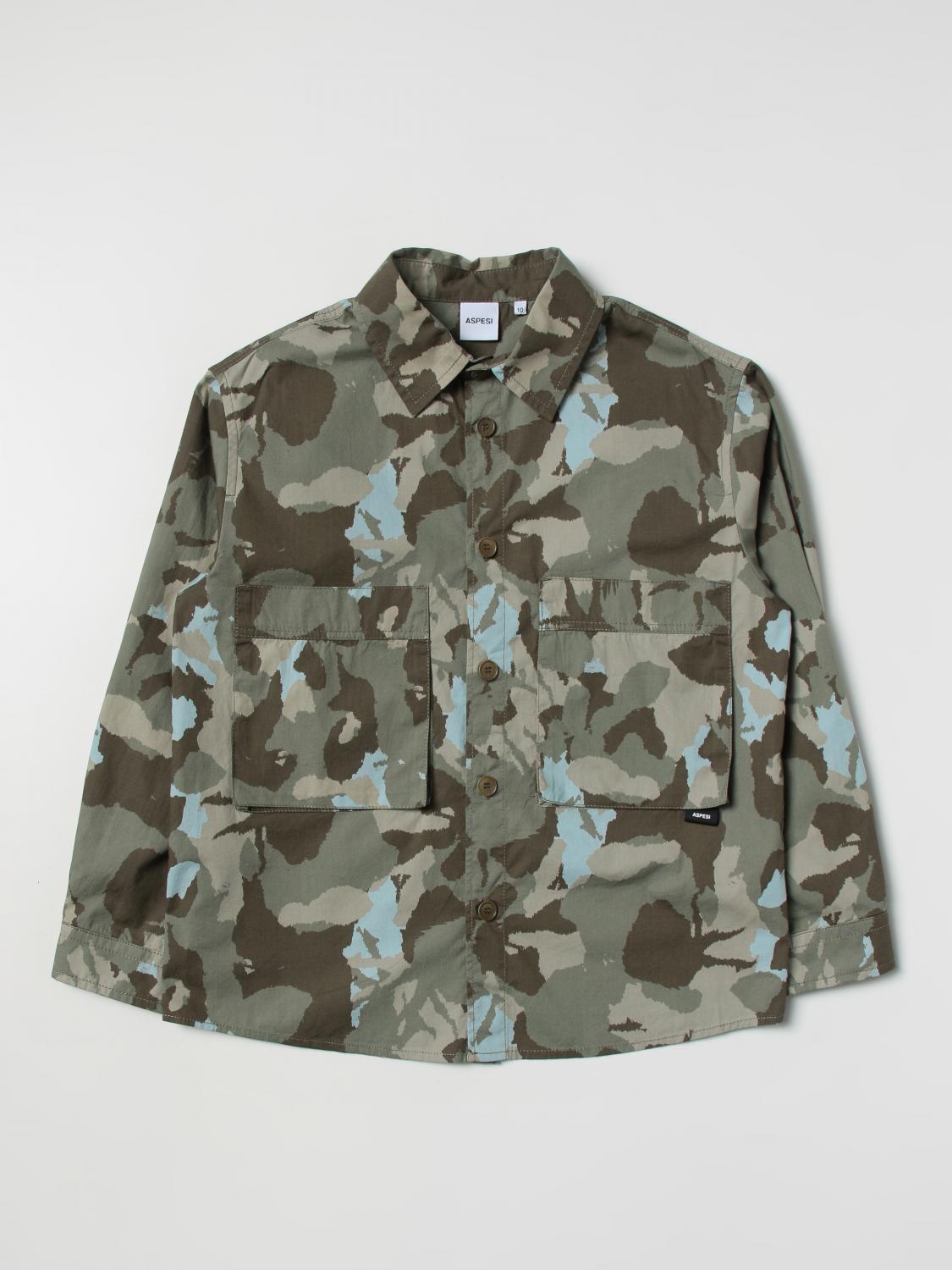 ASPESI VESTE: Blazer enfant Aspesi, Vert - Img 1