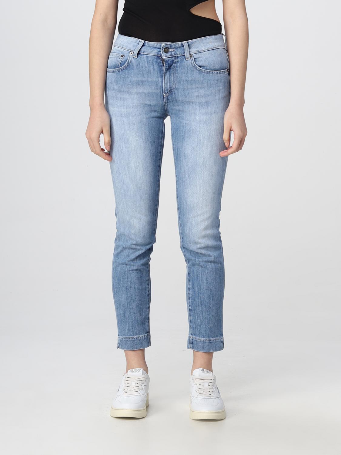 デニム・ジーパン DONDUP Woman Jeans Blue DP618DS0107DFI2 800 Dondup Outlet: denim jeans - Blue | Dondup jeans