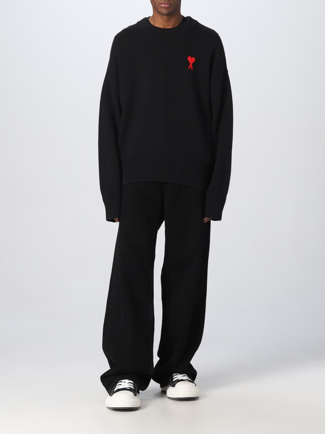 AMI PARIS SWEATER: Sweatshirt men Ami Paris, Black - Img 2