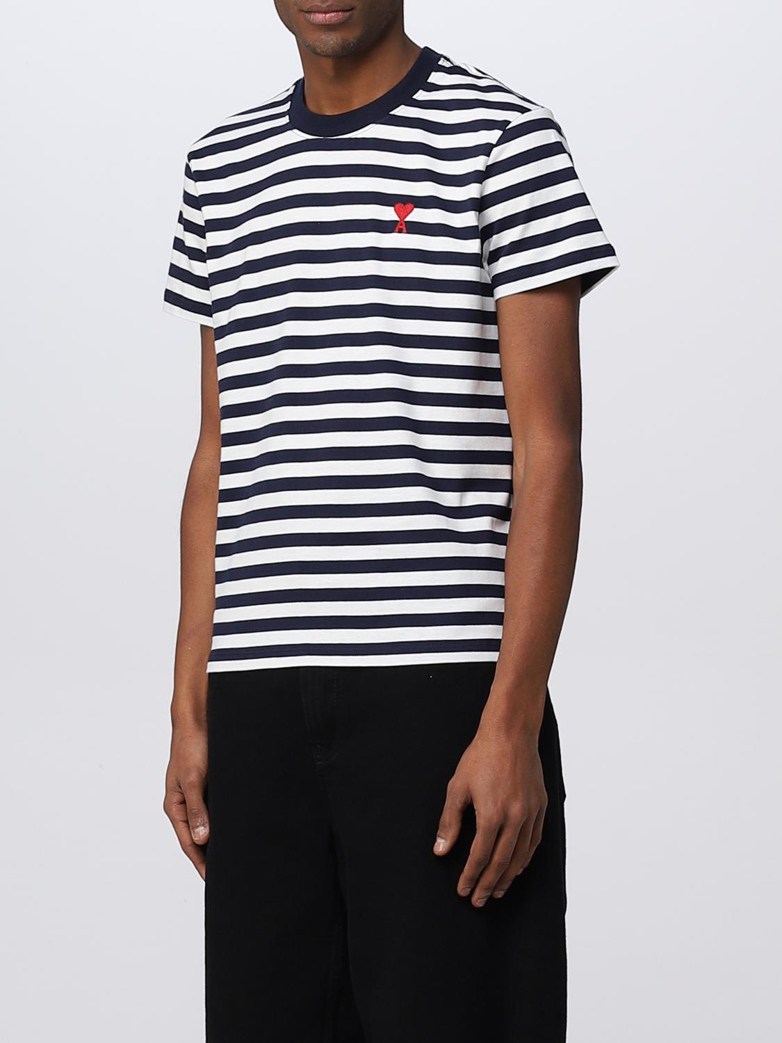 AMI PARIS: T-shirt men - Blue | Ami Paris t-shirt UTS013074 online