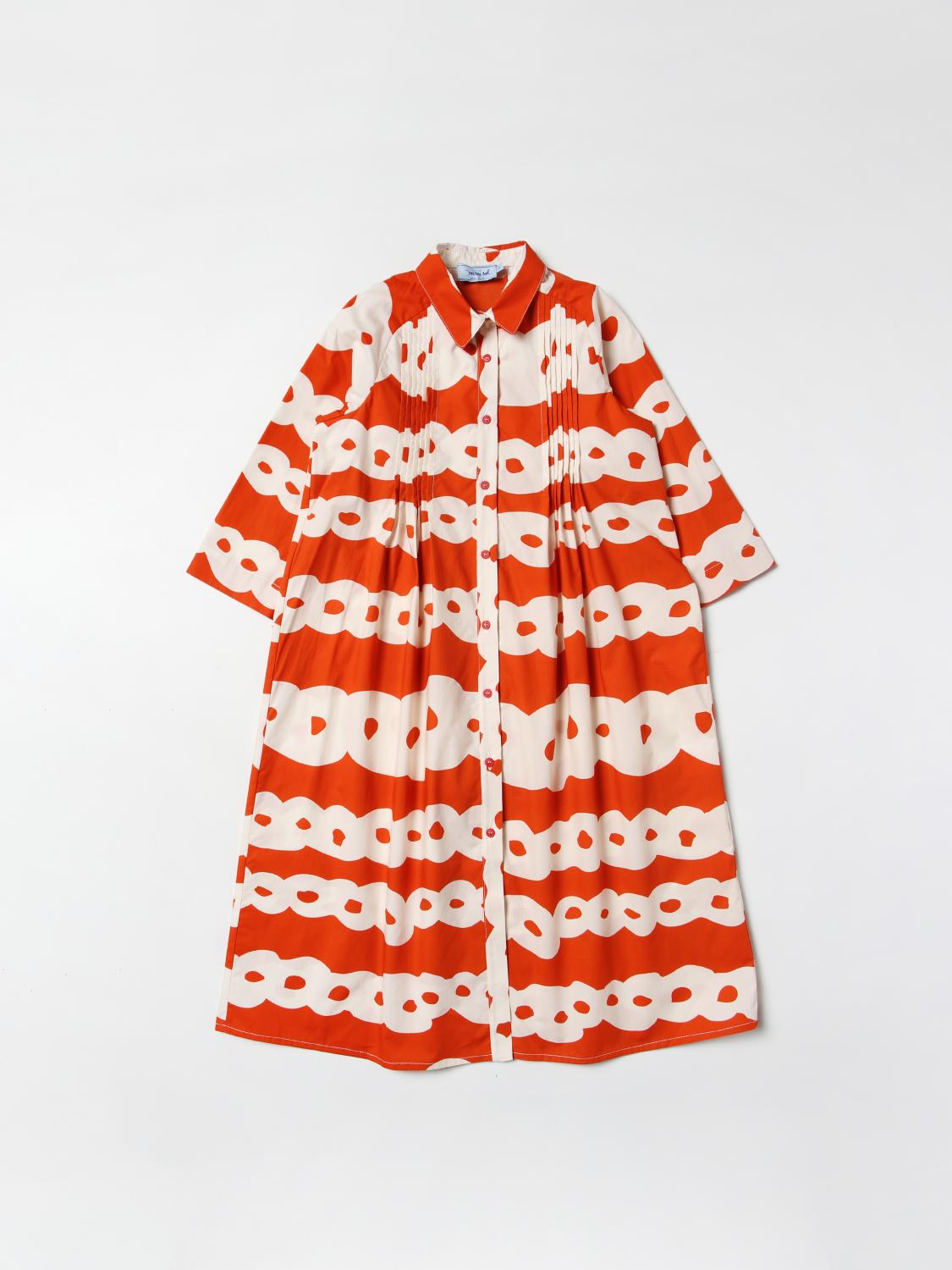 MI MI SOL VESTIDO: Vestido niños Mi Mi Sol, Naranja - Img 1