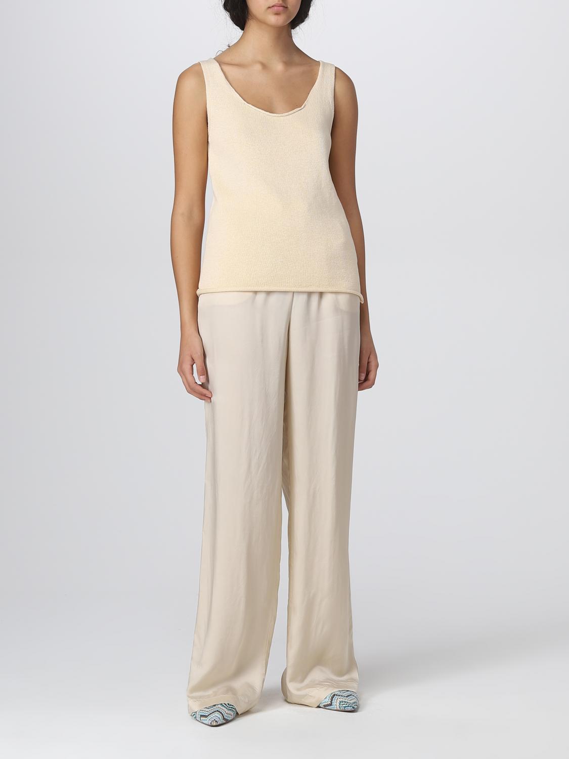 ASPESI PANTALONI: Pantalone Aspesi in viscosa, Naturale - Img 2