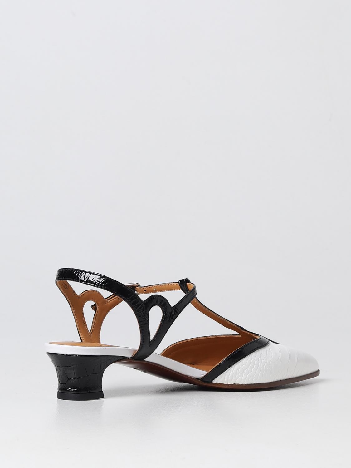 CHIE MIHARA SCARPE CON TACCO: Slingback Habal Chie Mihara in pelle stampa cocco, Rosso - Img 3