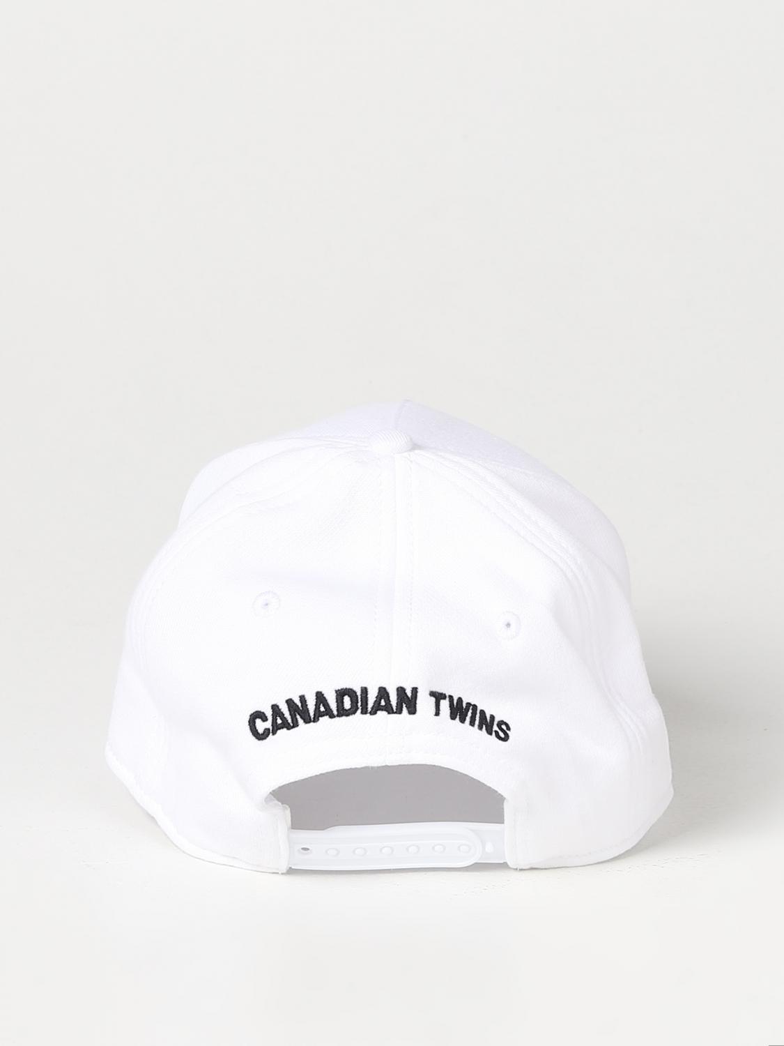 DSQUARED2 HAT: Dsquared2 hat in cotton, White - Img 3