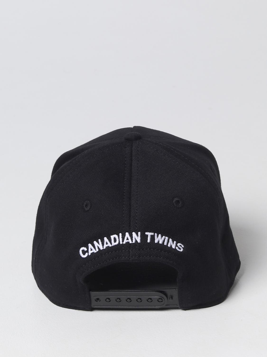 DSQUARED2 HAT: Dsquared2 hat in cotton, Black - Img 3