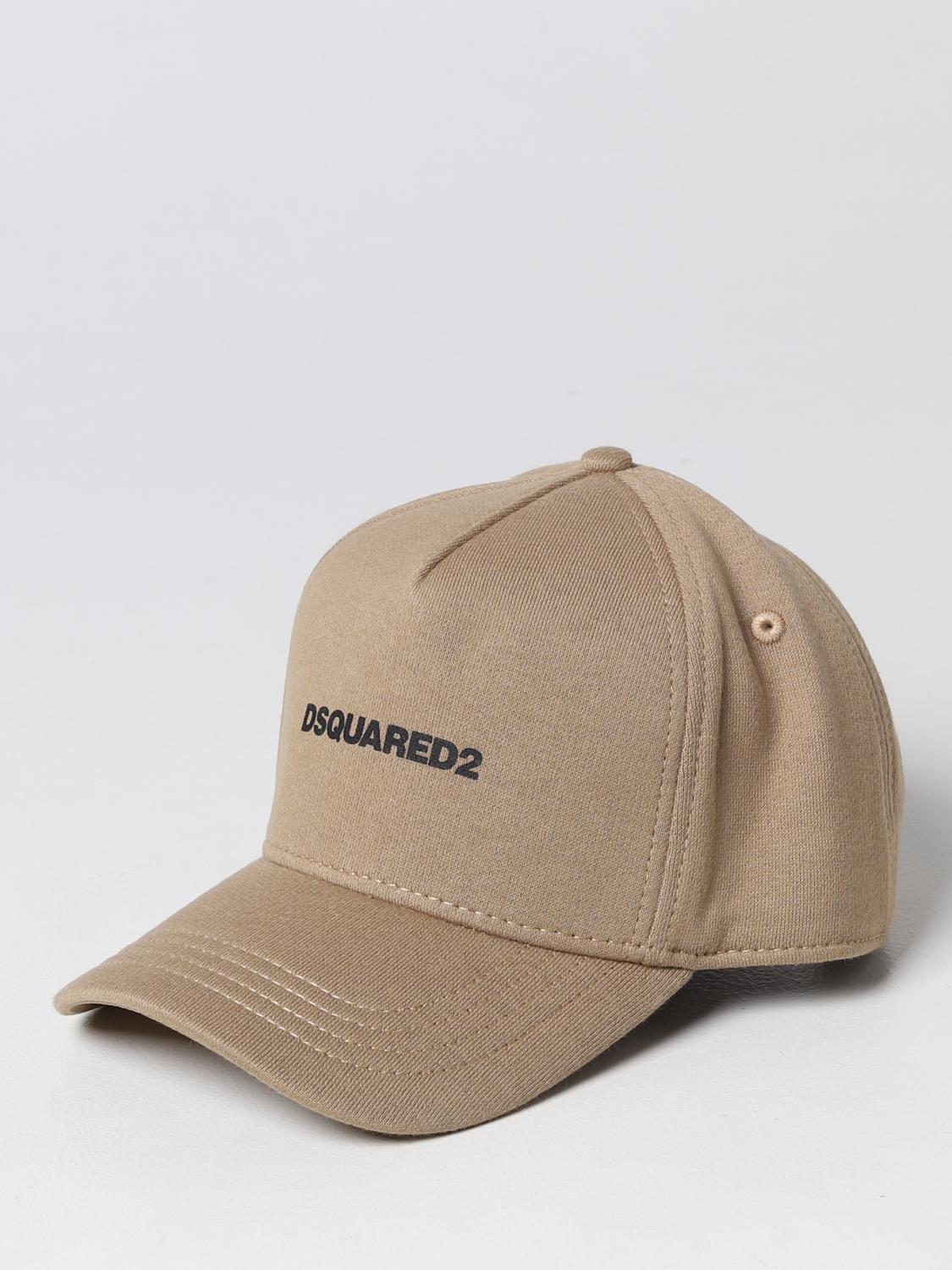 DSQUARED2 HAT: Dsquared2 hat in cotton, Beige - Img 1