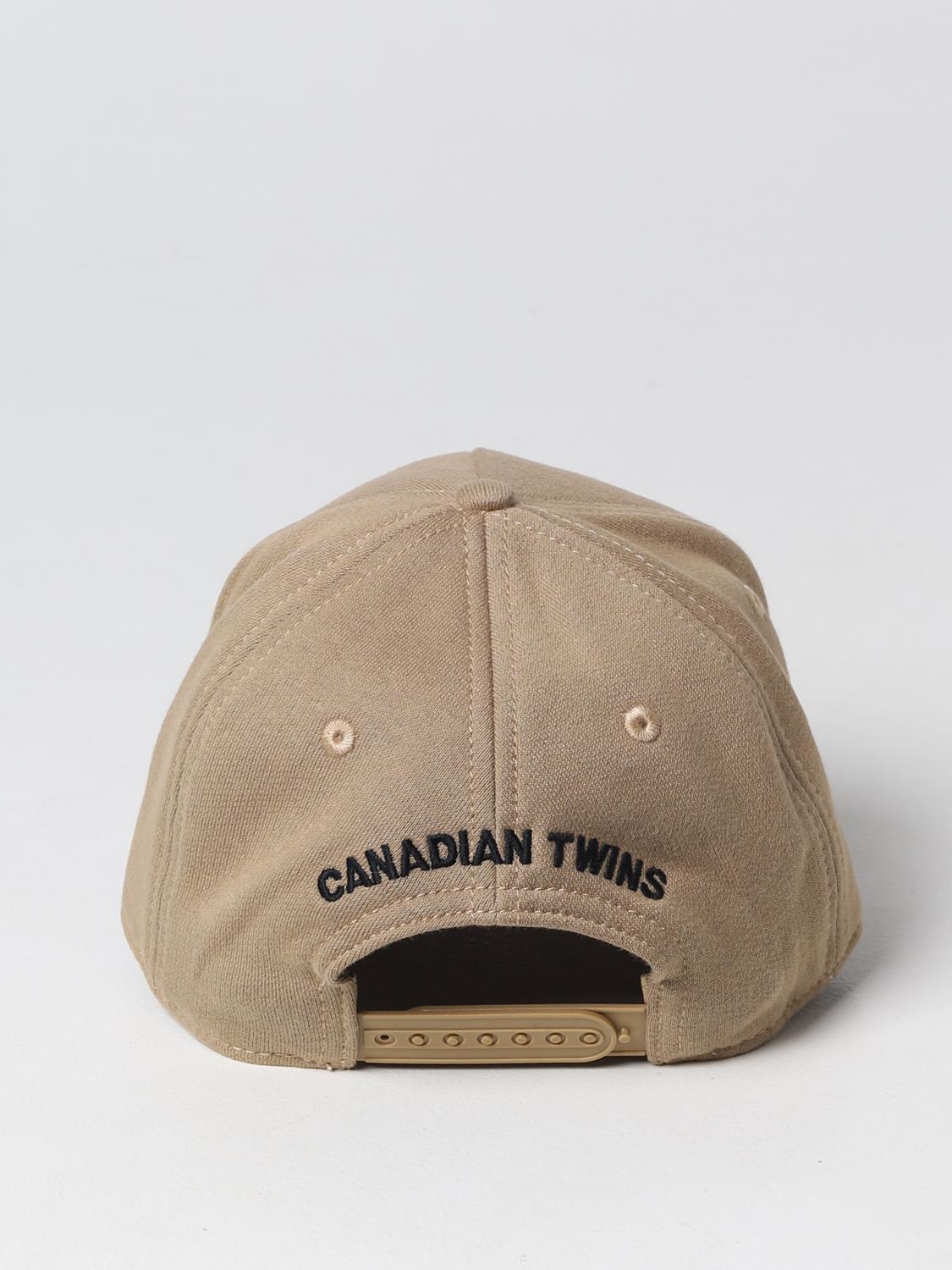 DSQUARED2 HAT: Dsquared2 hat in cotton, Beige - Img 3