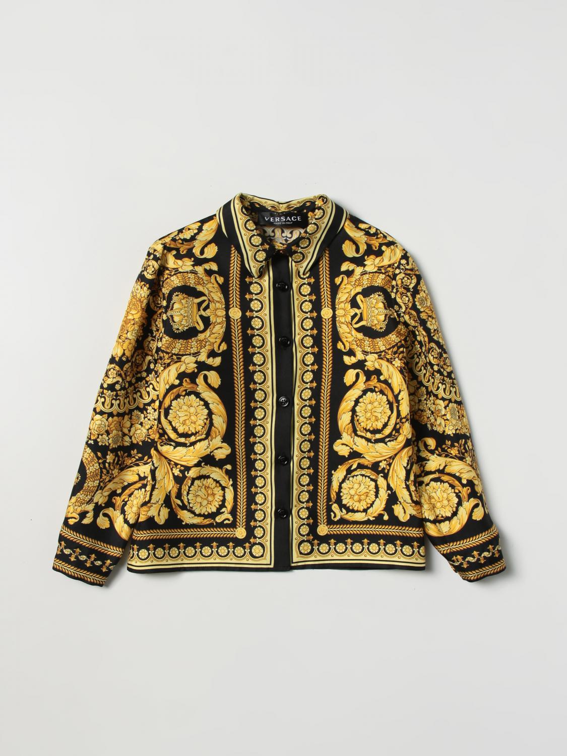 VERSACE CAMISA: Camisa niños Versace Young, Negro - Img 1