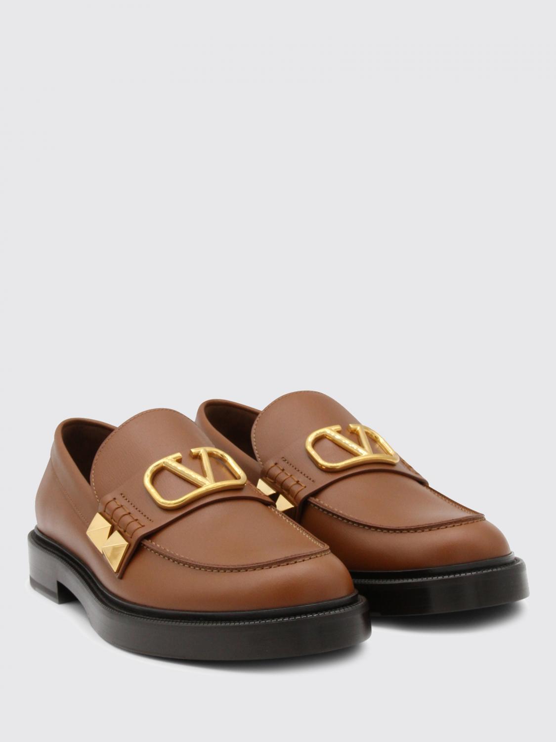 VALENTINO GARAVANI MOCASSINI: Mocassino VLogo Signature Valentino Garavani in pelle, Marrone - Img 2