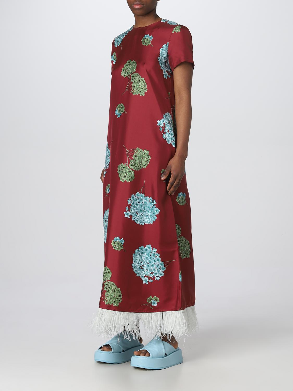 La Doublej Dress woman - Red | DRE0316SIL001 | GIGLIO.COM