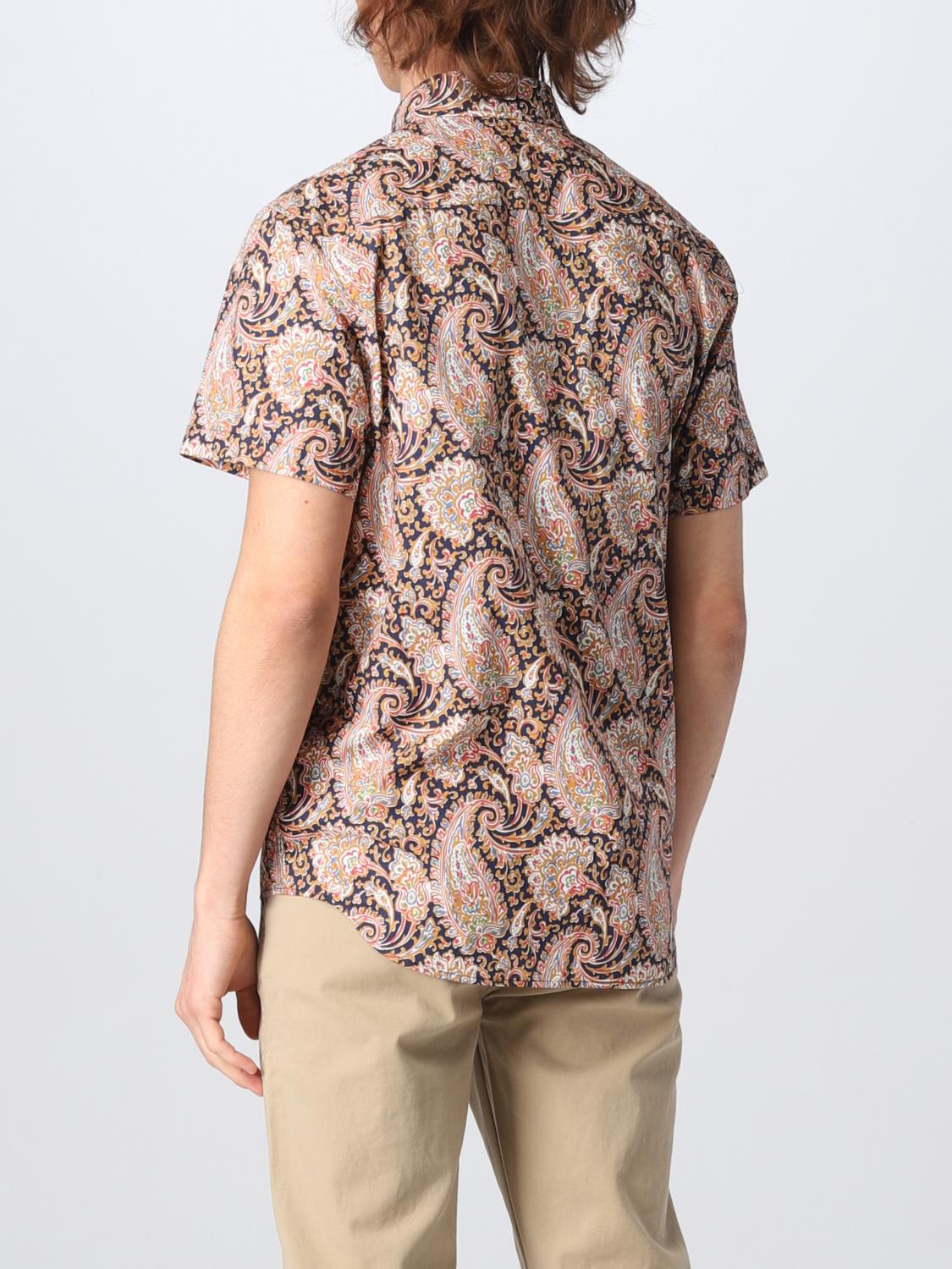 A.P.C. CAMICIA: Camicia A.P.C. in cotone stampato, Arancione - Img 2