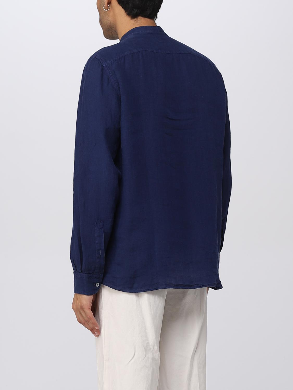 FAY CAMICIA: Camicia Fay in lino , Indaco - Img 2