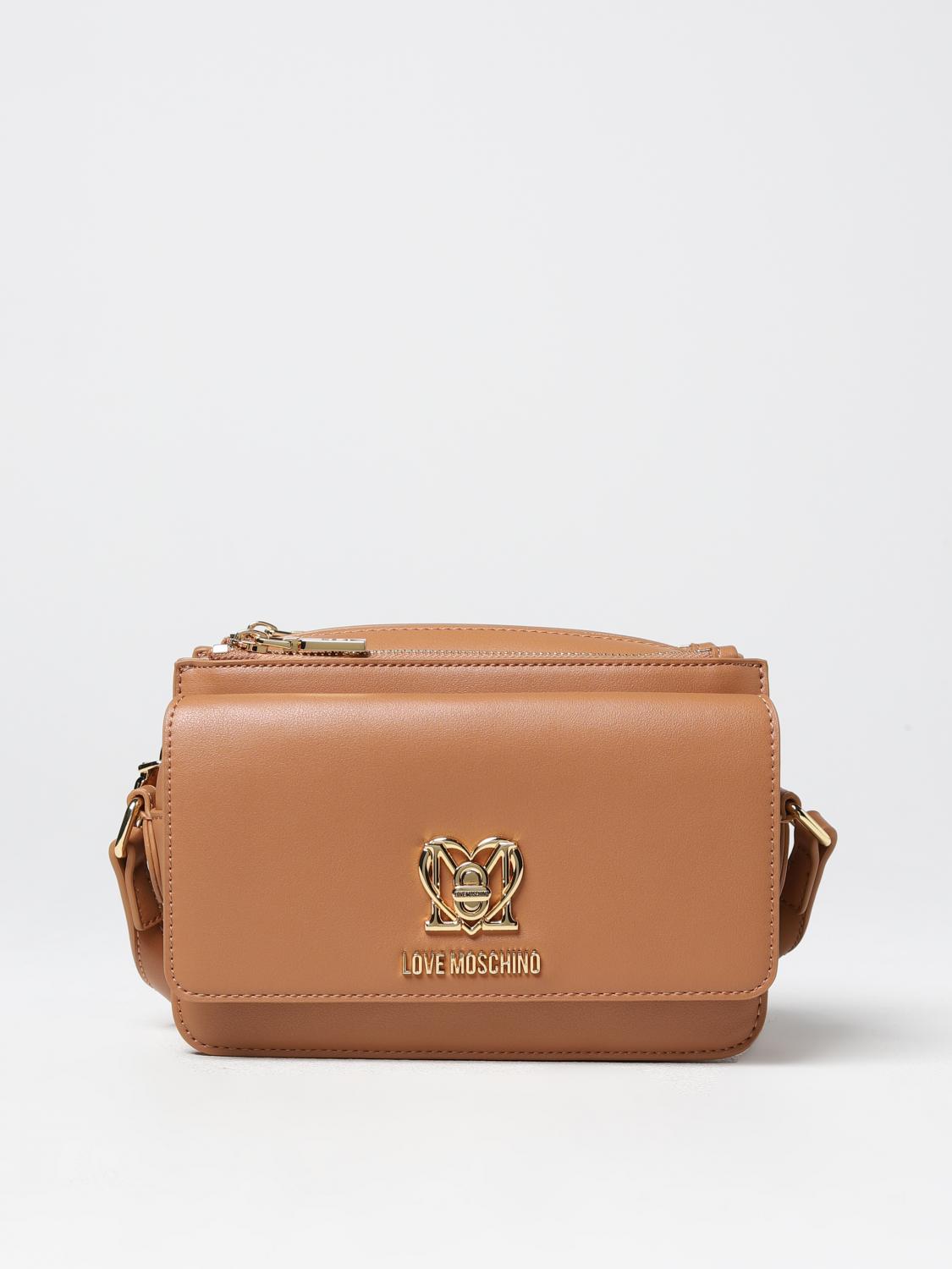 LOVE MOSCHINO: bag in synthetic leather - Camel | Love Moschino