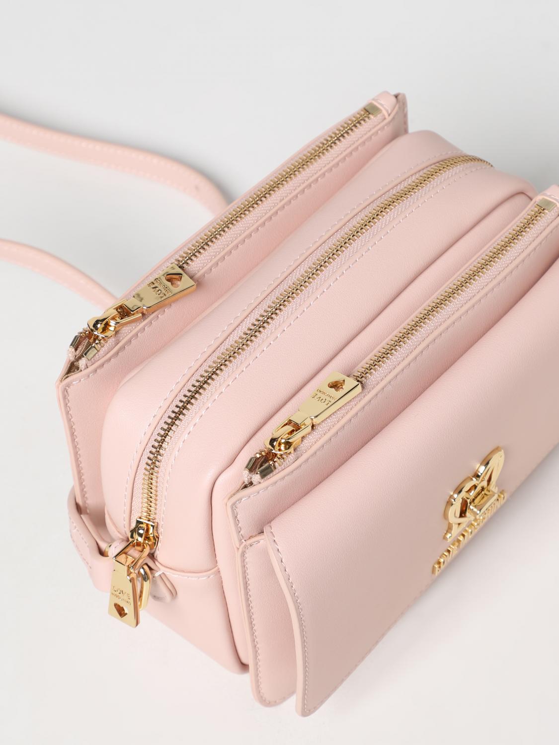 LOVE MOSCHINO: bag in synthetic leather - Nude | Love Moschino