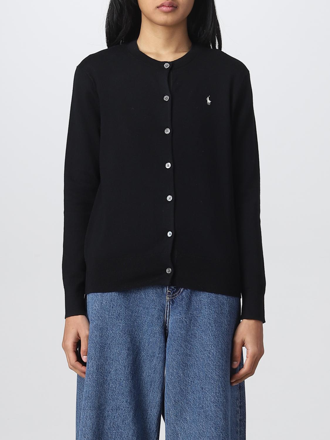 POLO RALPH LAUREN 针织开衫: 针织开衫 女士 Polo Ralph Lauren, 黑色 - Img 1