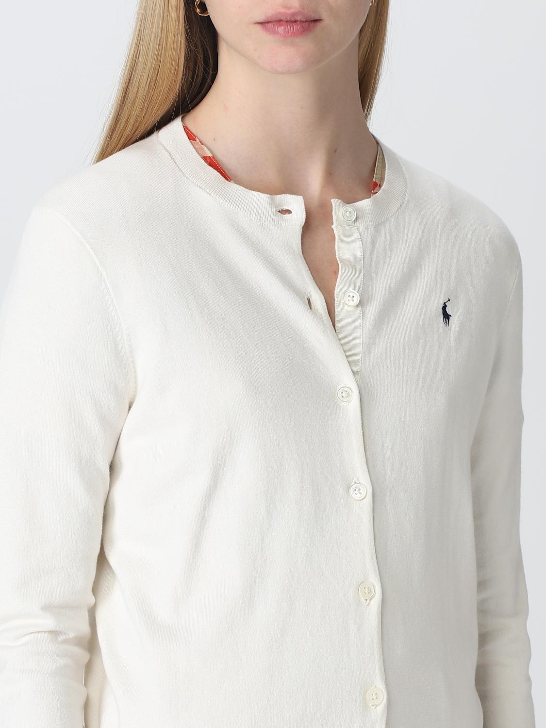 POLO RALPH LAUREN CÁRDIGAN: Cárdigan mujer Polo Ralph Lauren, Crema - Img 4