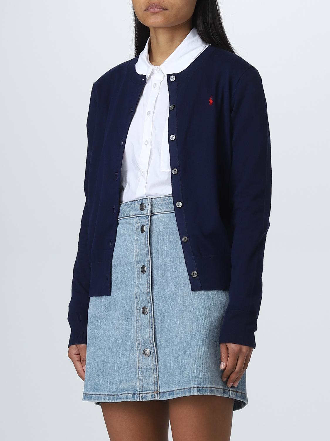 POLO RALPH LAUREN CÁRDIGAN: Cárdigan mujer Polo Ralph Lauren, Azul Oscuro 1 - Img 3