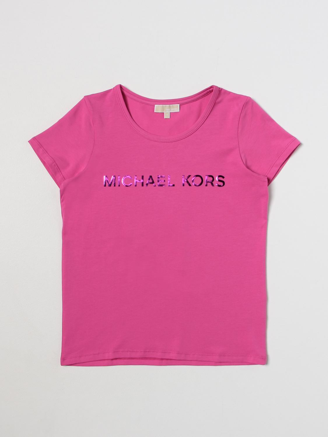 MICHAEL KORS CAMISETA: Camisetas niños Michael Kors, Fucsia - Img 1