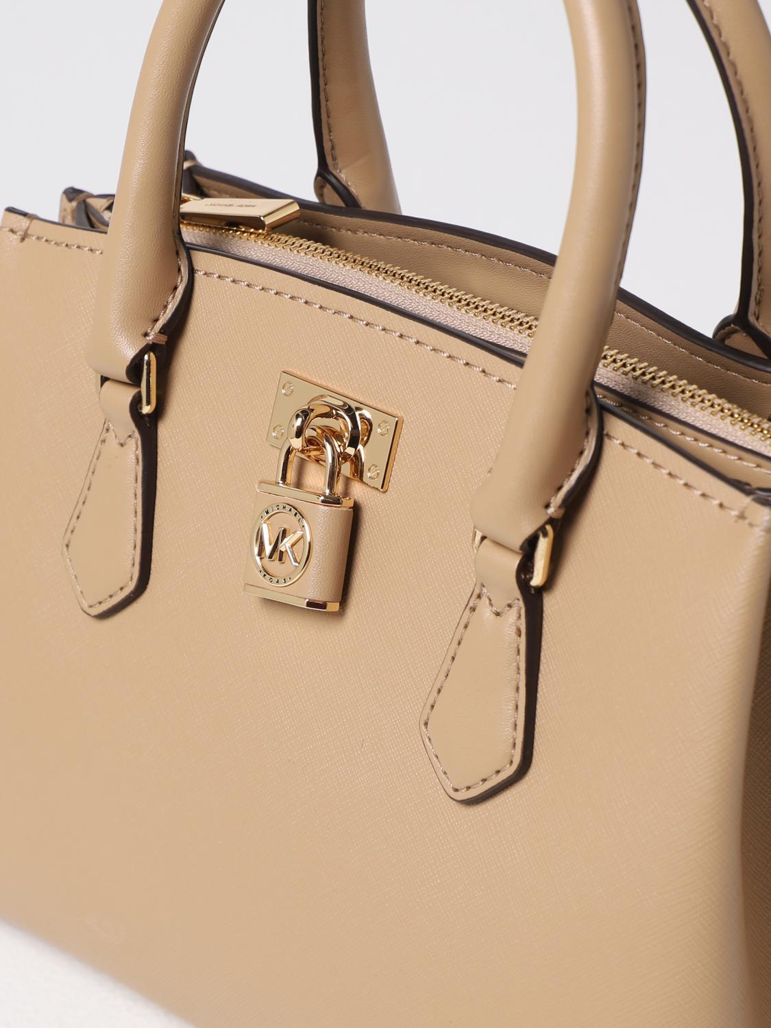 MICHAEL KORS BORSA A MANO: Borsa Michael Kors in pelle saffiano, Cammello - Img 3