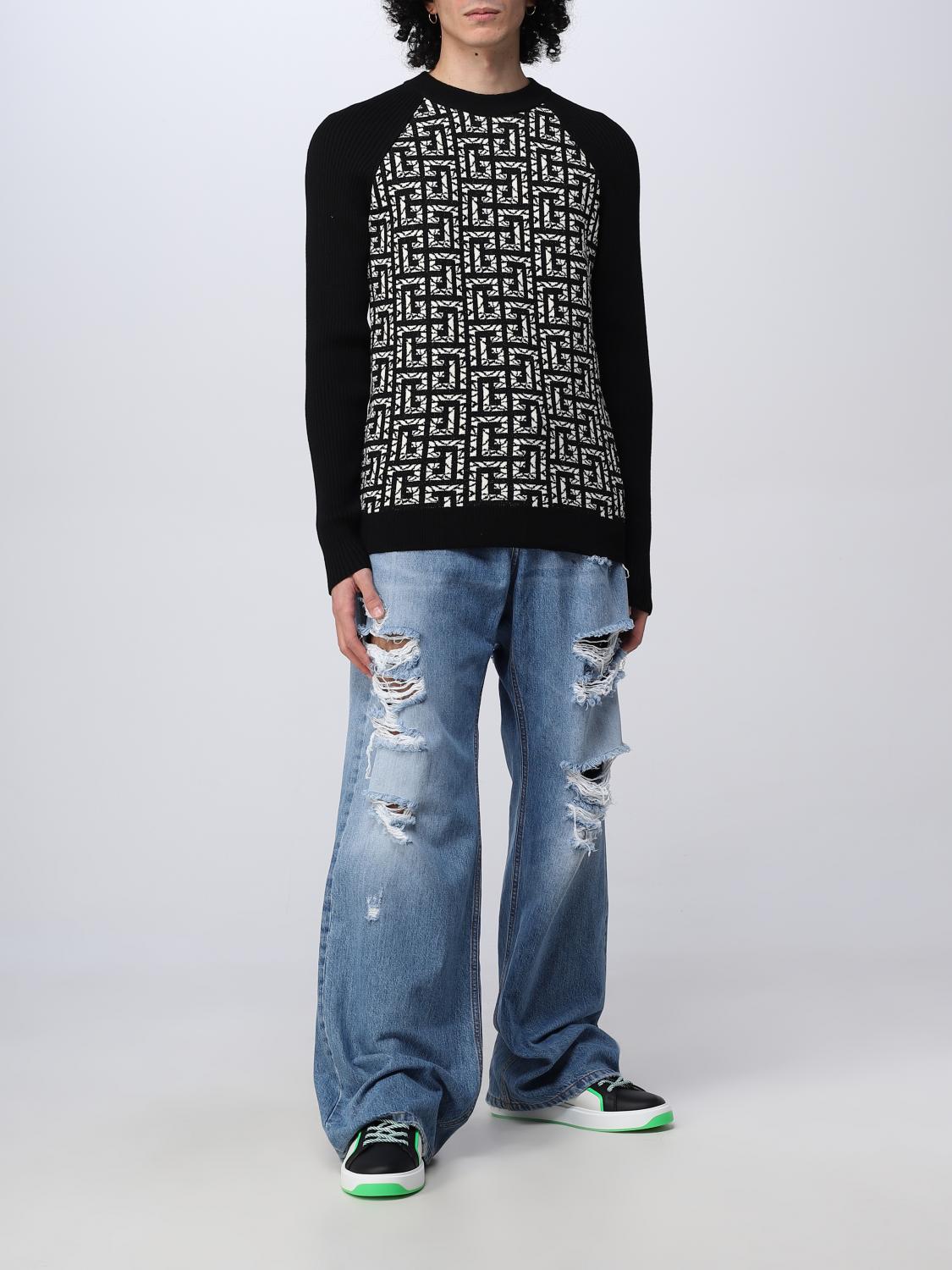 BALMAIN PULL: Pull homme Balmain, Noir - Img 2