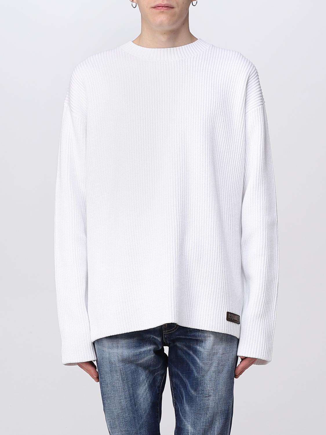 DSQUARED2 PULLOVER: Pullover herren Dsquared2, Weiß - Img 1