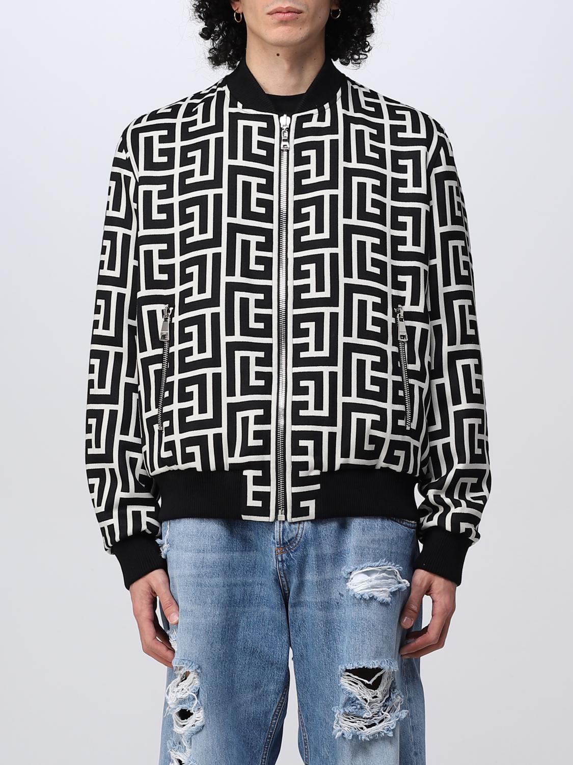 BALMAIN JACKET: Balmain wool bomber jacket, Black - Img 1
