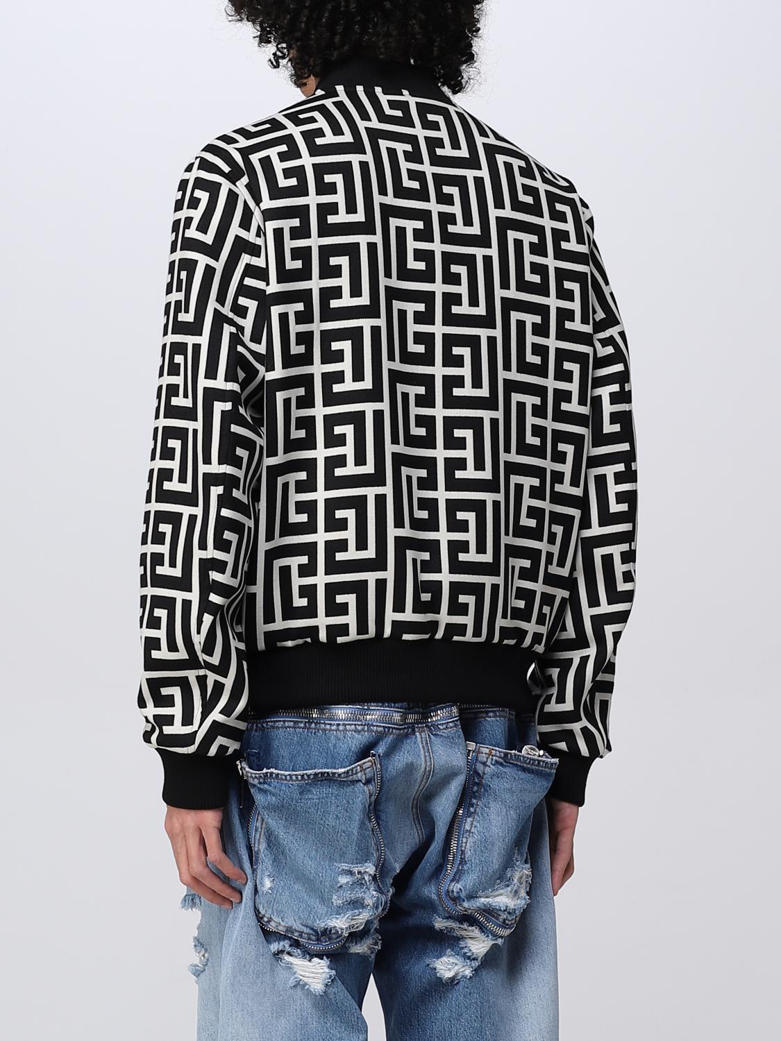 BALMAIN JACKET: Balmain wool bomber jacket, Black - Img 3