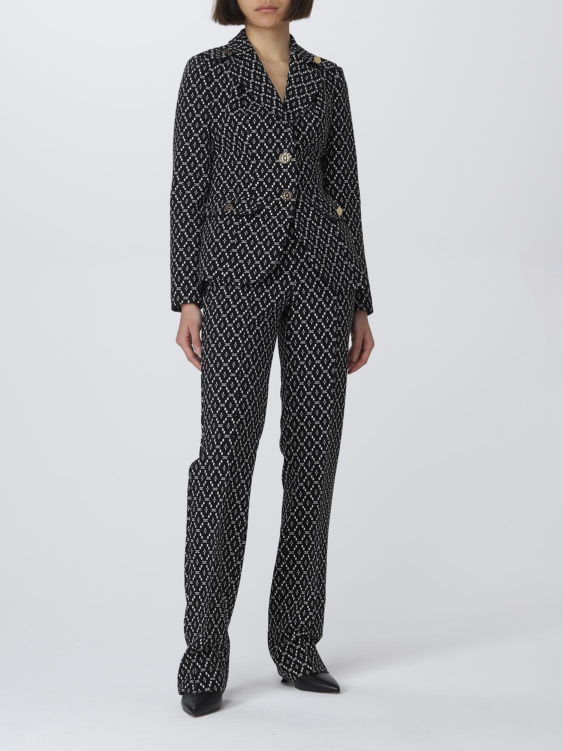 ELISABETTA FRANCHI AMERICANA: Chaqueta mujer Elisabetta Franchi, Negro - Img 2