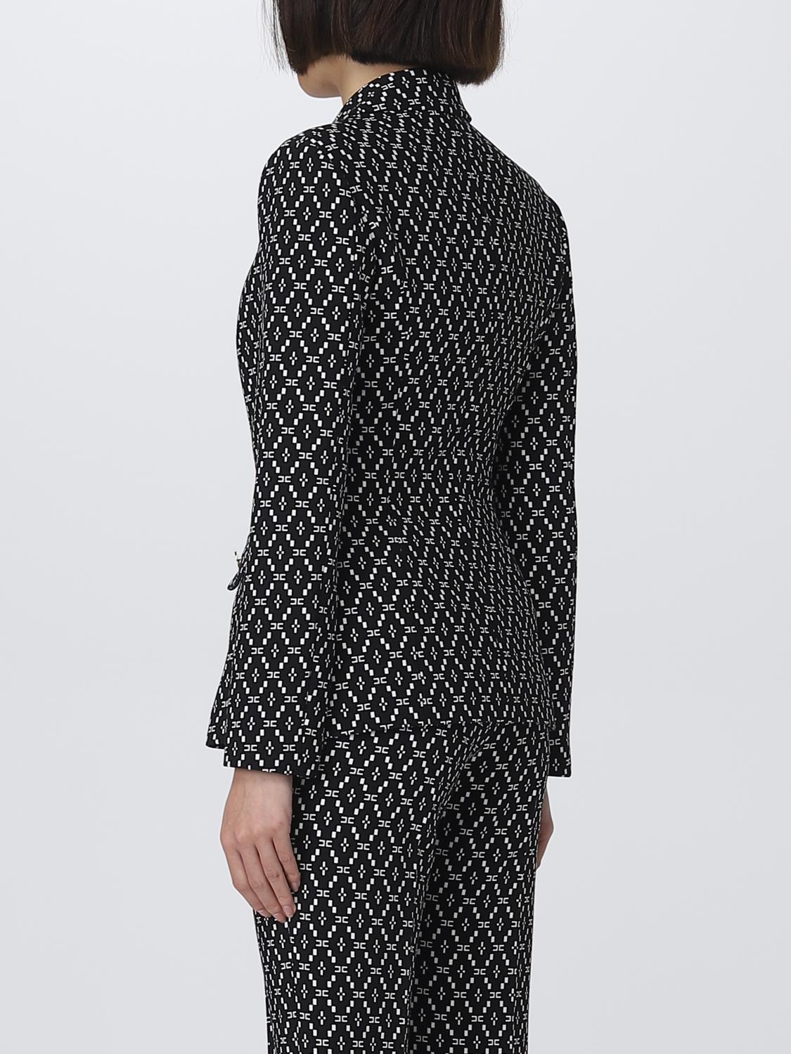 ELISABETTA FRANCHI AMERICANA: Chaqueta mujer Elisabetta Franchi, Negro - Img 3
