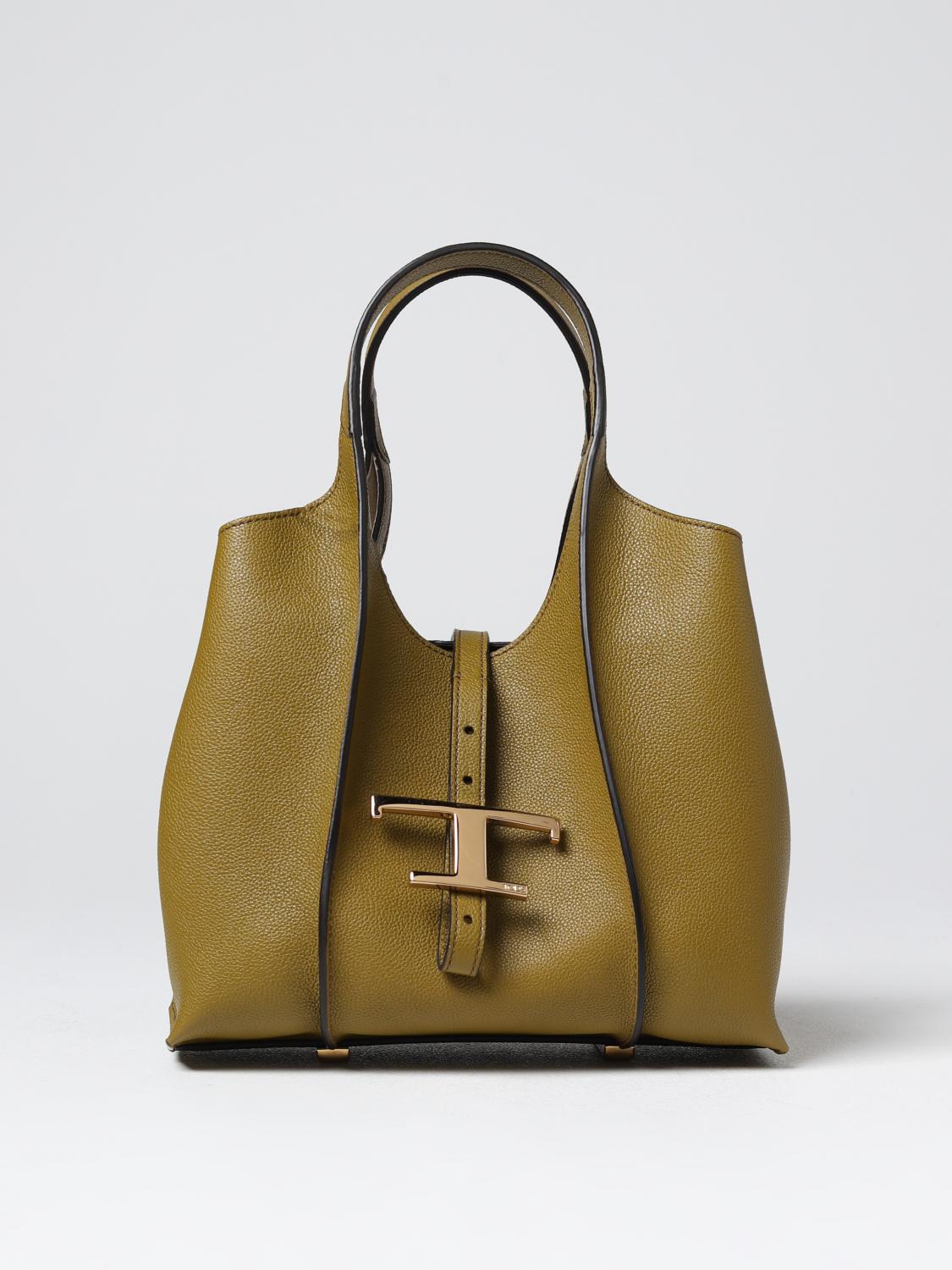 TOD'S BORSA MINI: Borsa T Timeless Hogan in pelle, Verde - Img 1