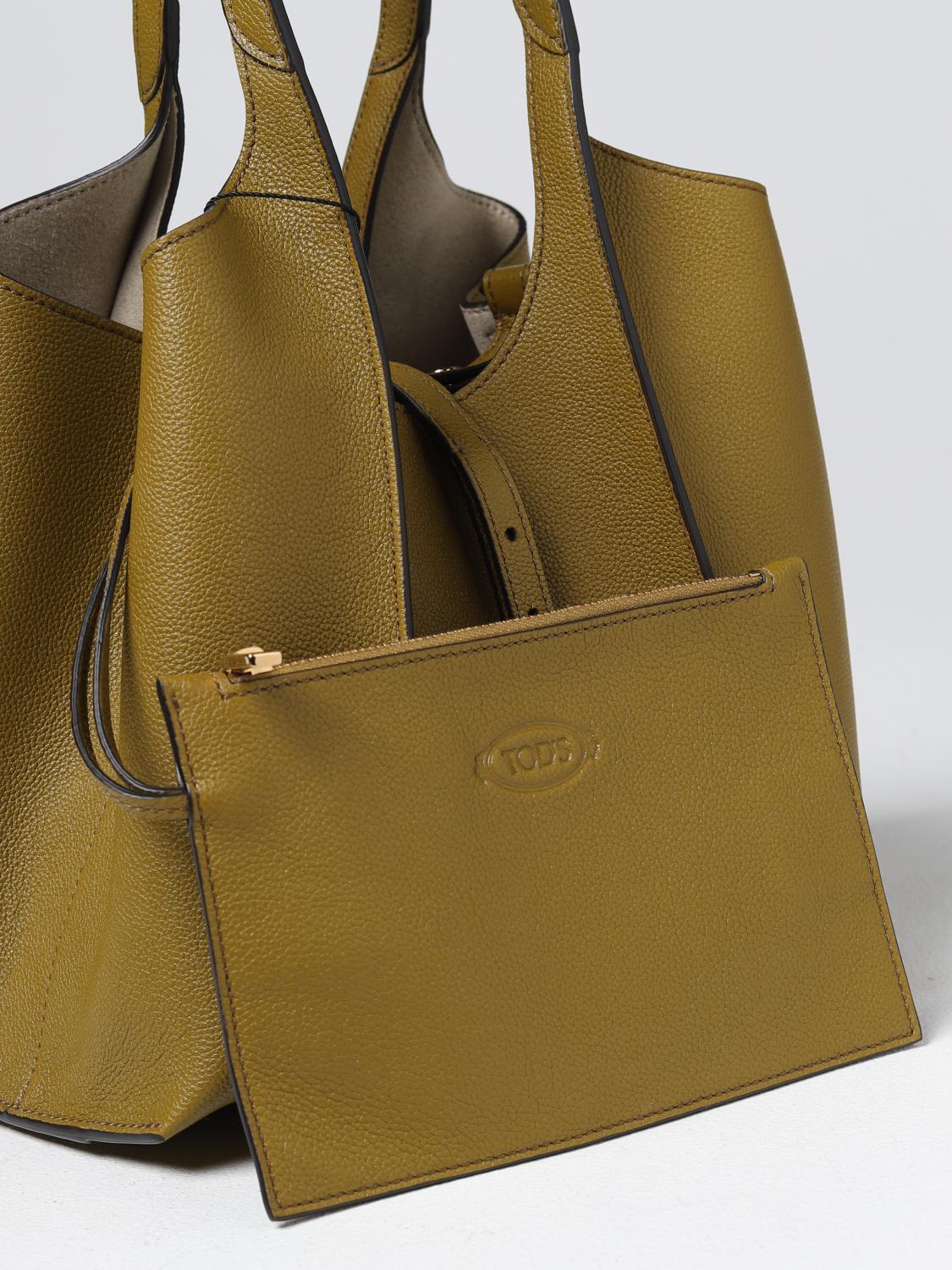 TOD'S BORSA MINI: Borsa T Timeless Hogan in pelle, Verde - Img 3
