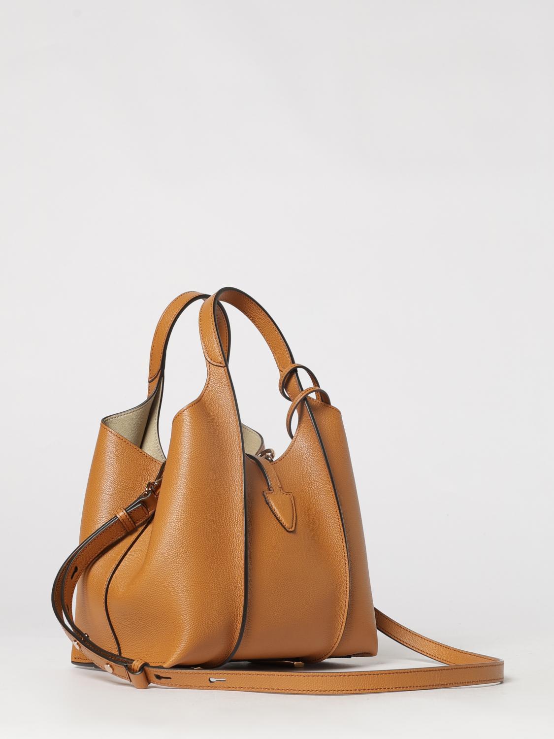 TOD'S BORSA MINI: Borsa T Timeless Hogan in pelle, Cammello - Img 3