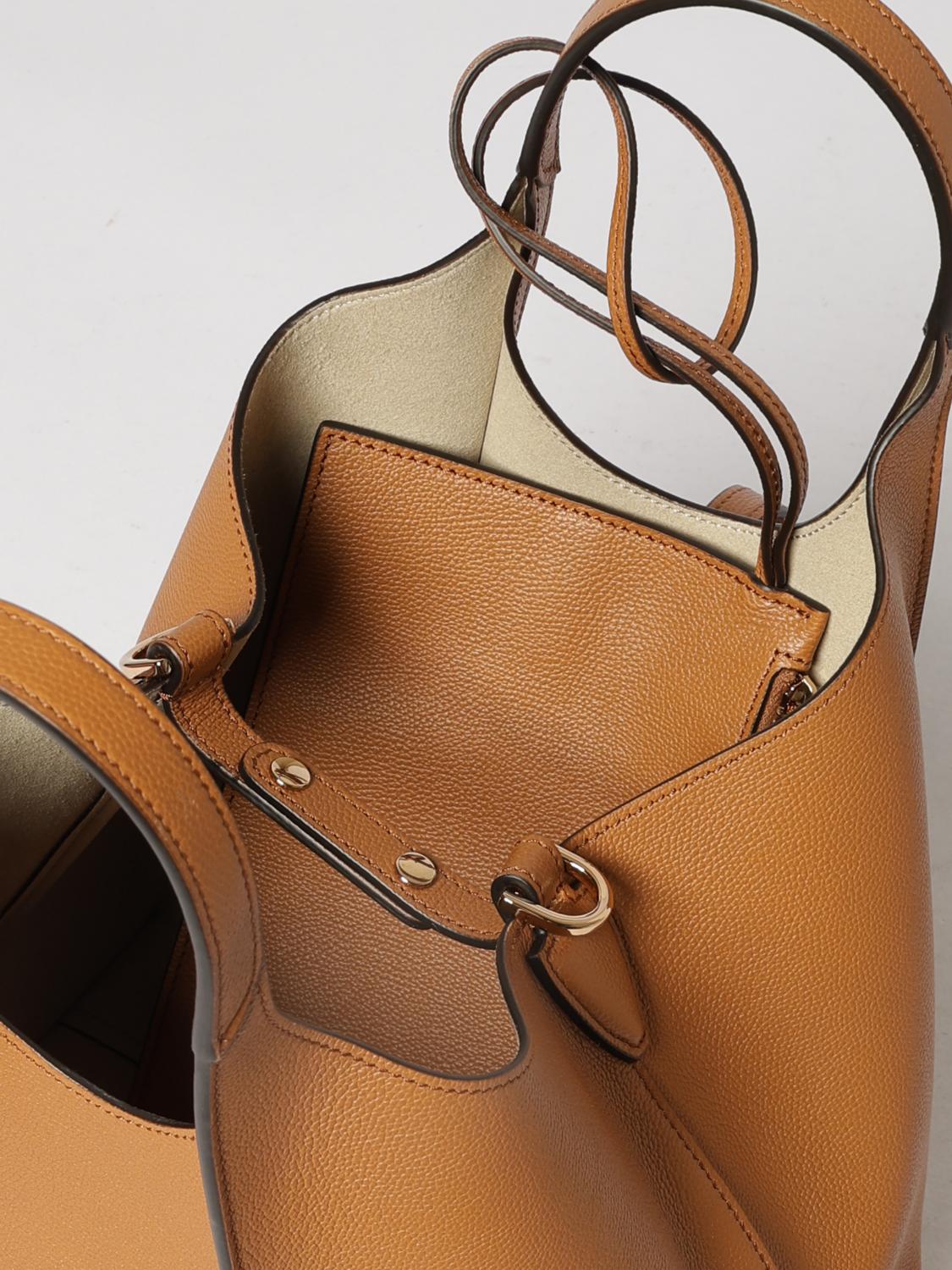 TOD'S BORSA MINI: Borsa T Timeless Hogan in pelle, Cammello - Img 5
