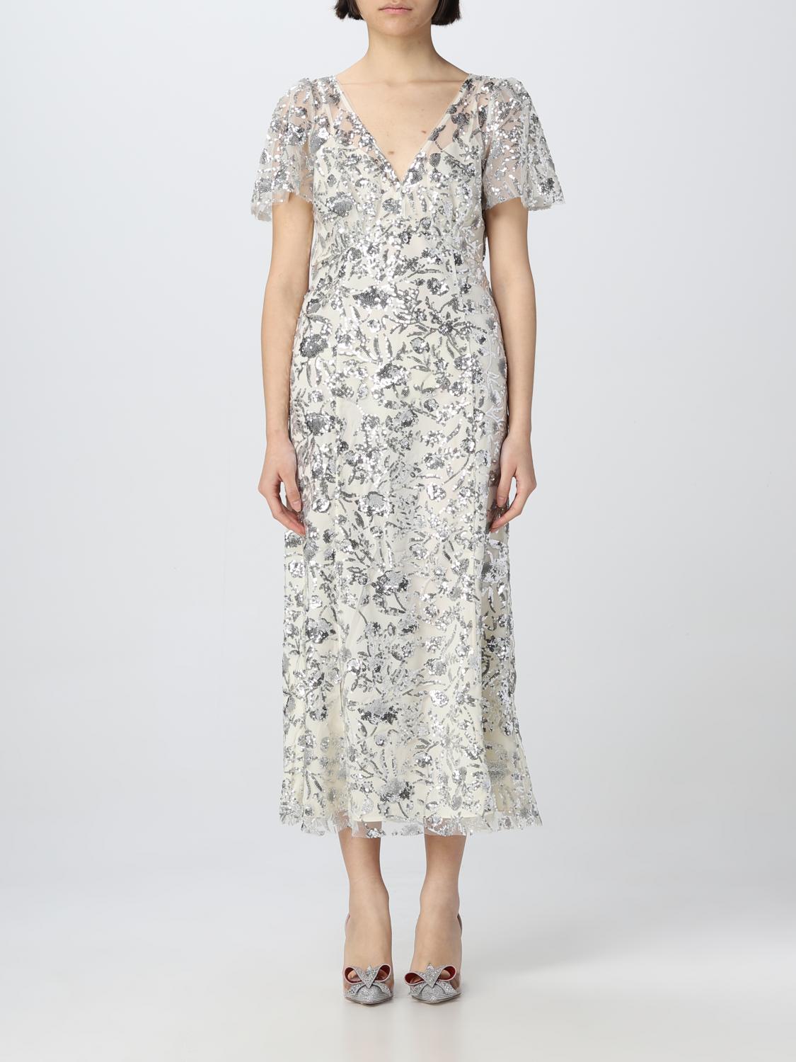 ワンピース SELF-PORTRAIT Woman Dress Beige SS25001SAT T SELF-PORTRAIT: Dress woman - Beige | Self-Portrait dress