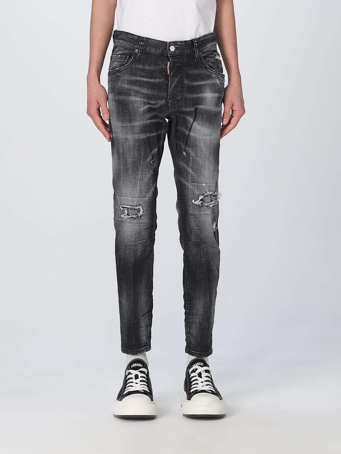 DSQUARED2 JEANS: Jeans Dsquared2 in denim, Nero - Img 1
