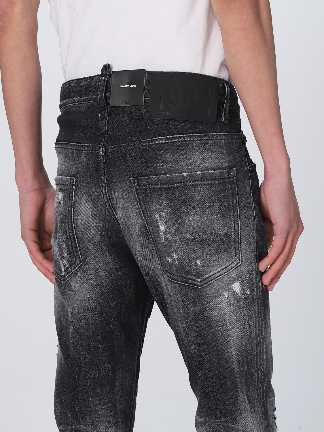 DSQUARED2 JEANS: Jeans Dsquared2 in denim, Nero - Img 4