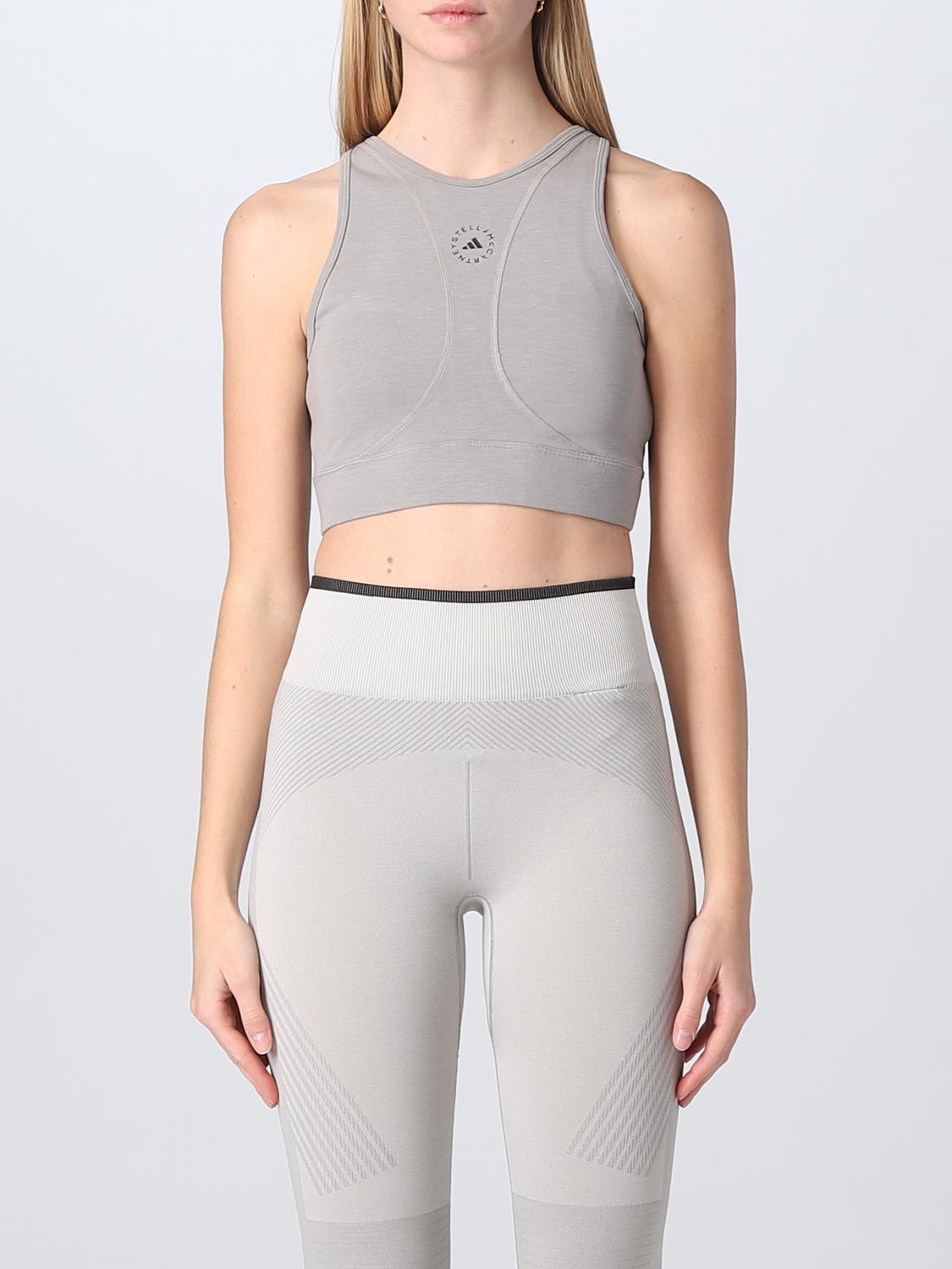 ADIDAS BY STELLA MCCARTNEY TOP: Top woman Adidas by Stella McCartney, Grey - Img 1