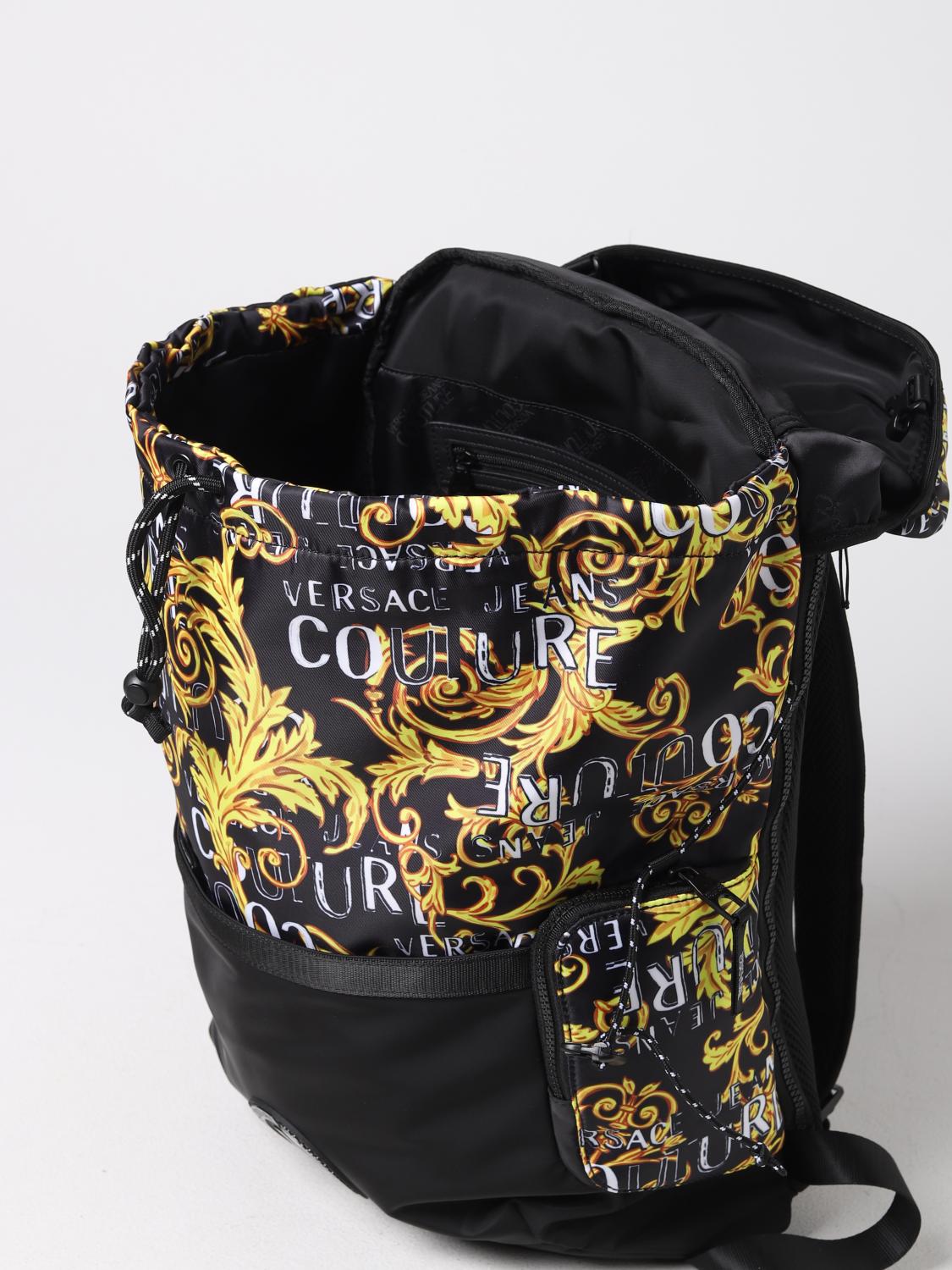 VERSACE JEANS COUTURE RUCKSACK: Tasche herren Versace Jeans Couture, Schwarz - Img 4