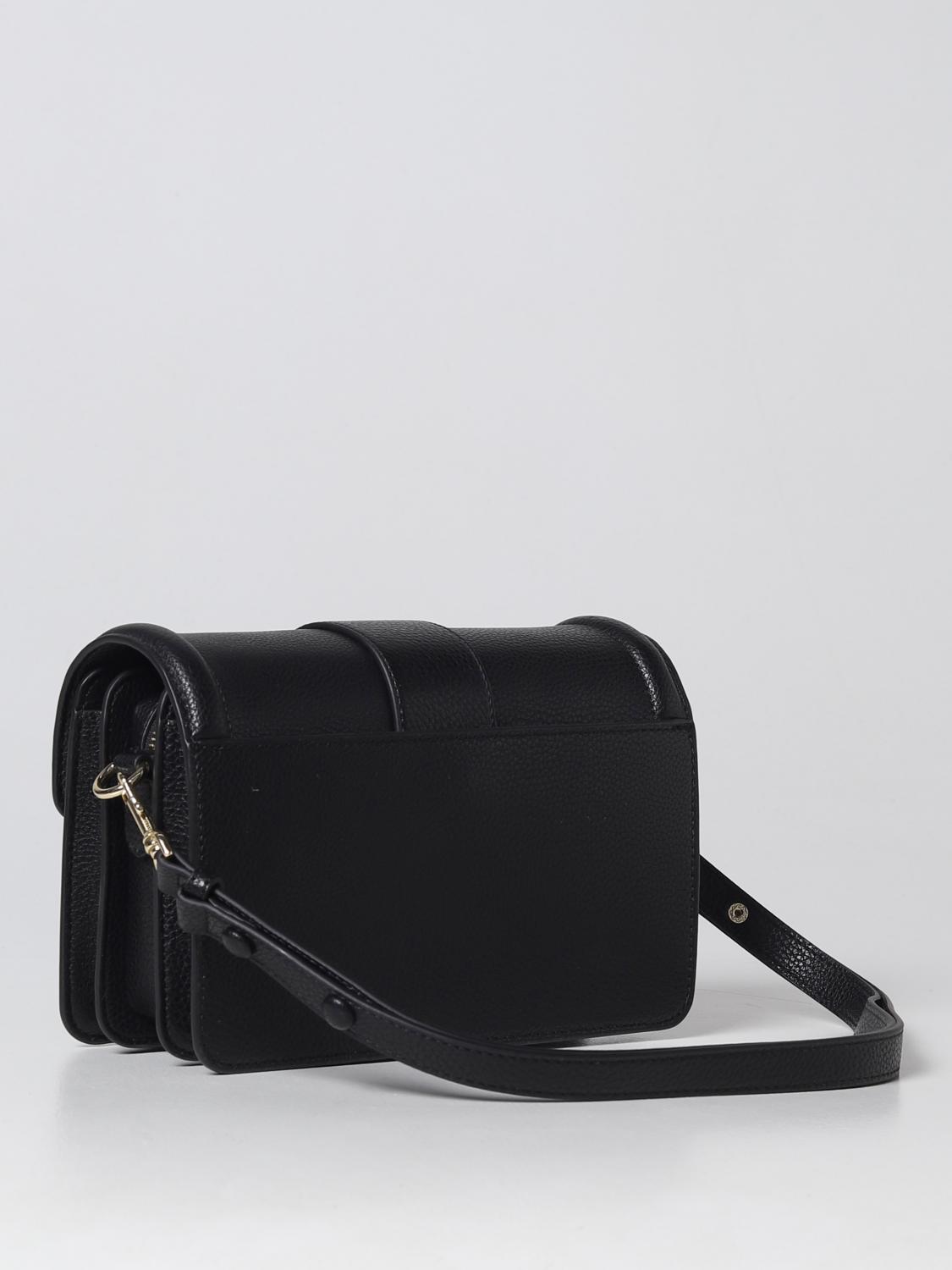 VERSACE JEANS COUTURE BORSA A SPALLA: Borsa Versace Jeans Couture in pelle sintetica martellata, Nero - Img 2