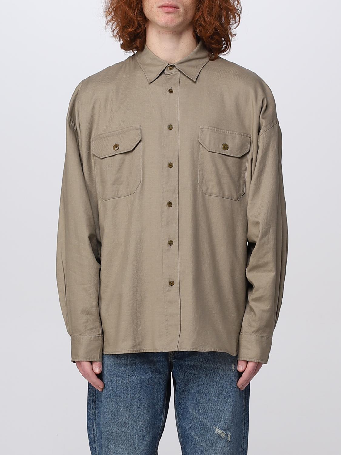 Acne Studios cotton blend shirt - Sand | BB0491 | GIGLIO.COM