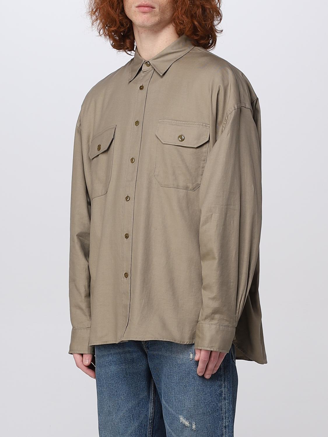 Acne Studios cotton blend shirt - Sand | BB0491 | GIGLIO.COM