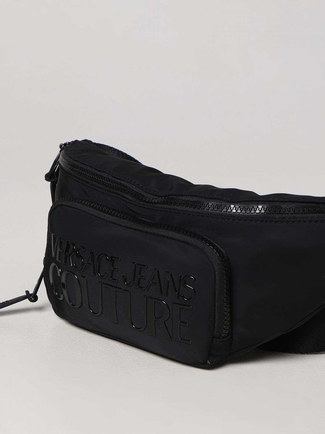 VERSACE JEANS COUTURE MARSUPIO: Marsupio Versace Jeans Couture in nylon, Nero 2 - Img 3
