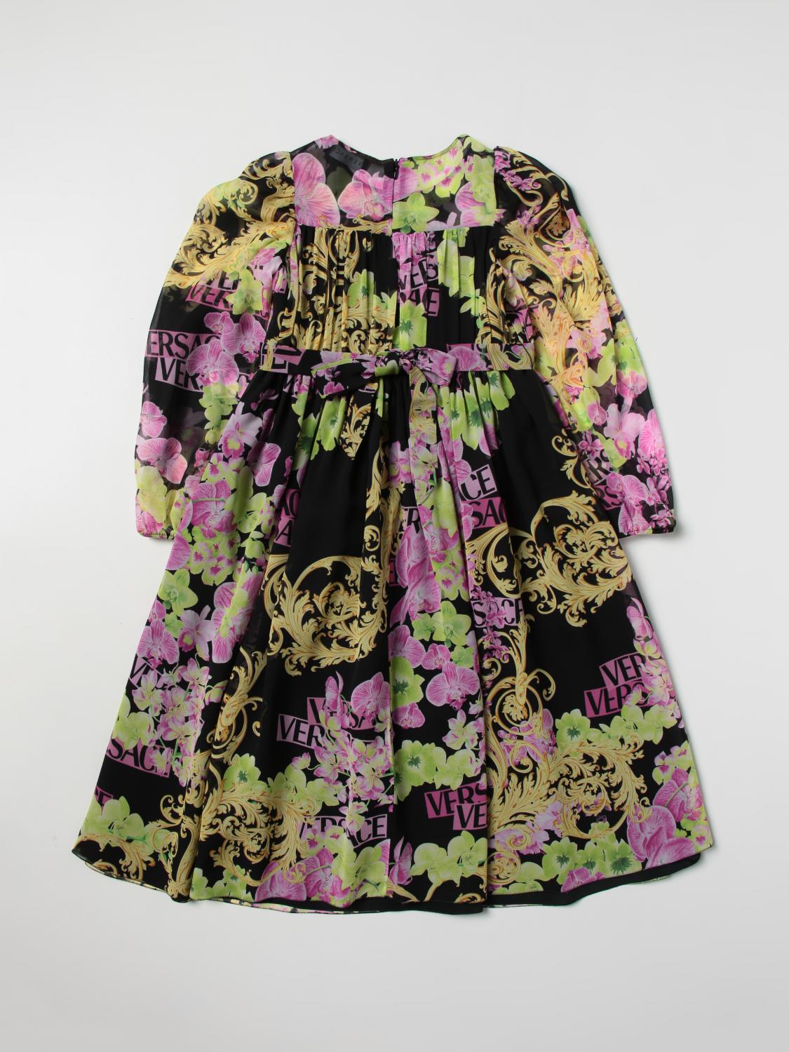 VERSACE KLEID: Kleid kinder Versace Young, Schwarz - Img 2
